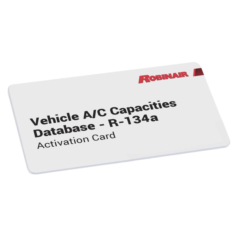 R134A Vehicle A/C Capacities Database - 2024 | Robinair