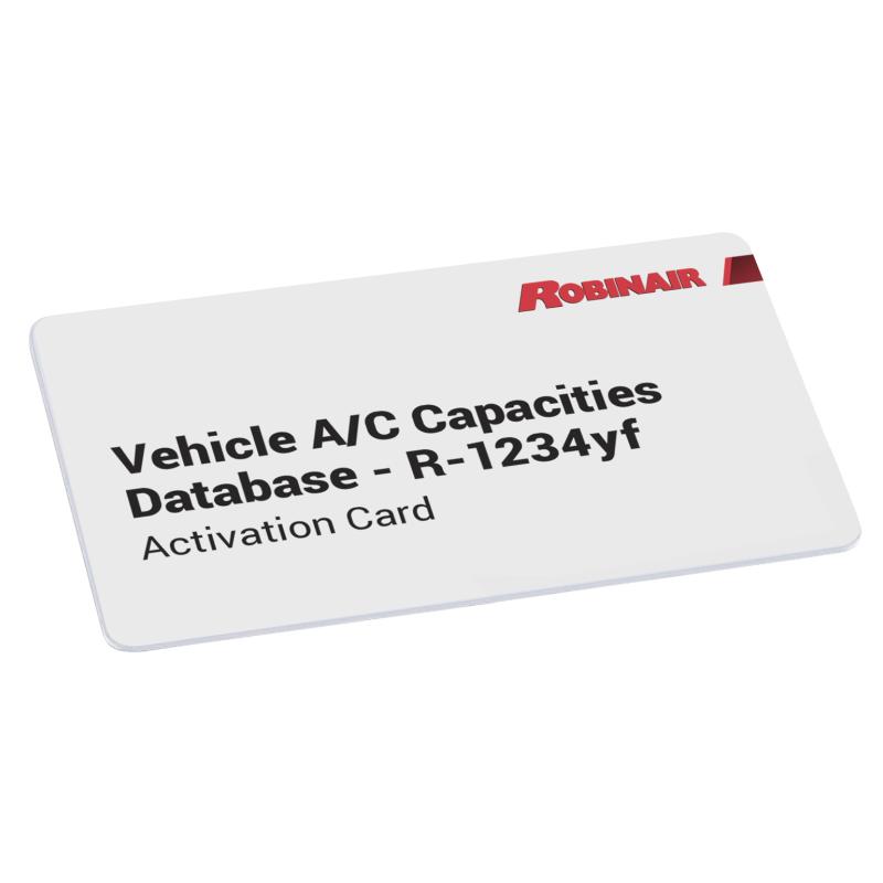 Robinair 34002 R-1234yf refrigerant capacity database