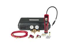 Robinair tracer gas leak detector kit with 1234yf and 134a couplers with case photo
